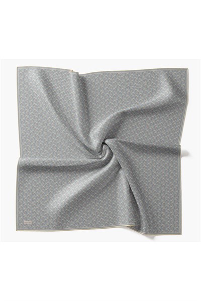 Twill İpek Eşarp Mini Bouquet Bebe Mavi