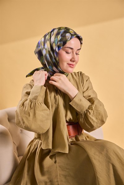 Twill İpek Eşarp Noiré Açık Yeşil 90x90