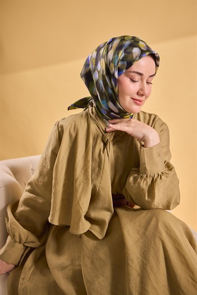 Twill İpek Eşarp Noiré Açık Yeşil 90x90