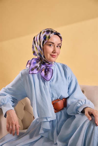 Twill İpek Eşarp Noiré Eflatun 90x90