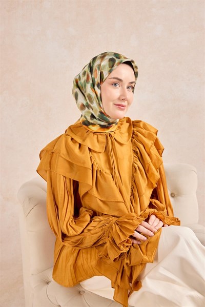 Twill İpek Eşarp Noiré Turuncu 90x90
