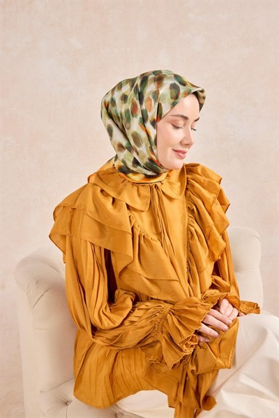 Twill İpek Eşarp Noiré Turuncu 90x90