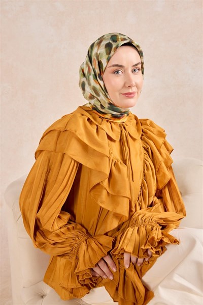 Twill İpek Eşarp Noiré Turuncu 90x90