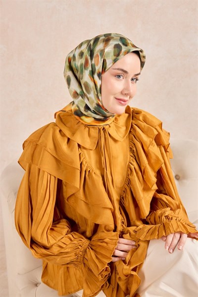 Twill İpek Eşarp Noiré Turuncu 90x90