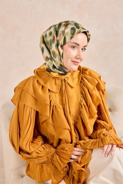 Twill İpek Eşarp Noiré Turuncu 90x90