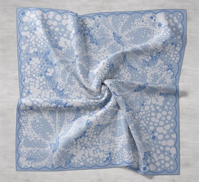 Twill İpek Eşarp Samanyolu Bebe Mavi 90x90