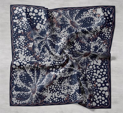 Twill İpek Eşarp Samanyolu Gece Mavisi 90x90