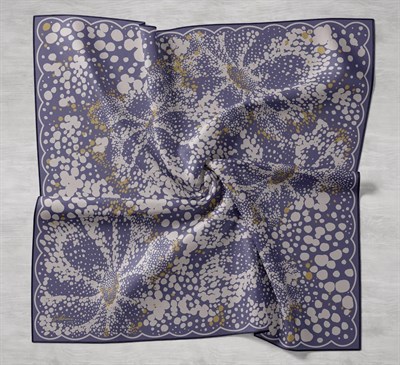 Twill İpek Eşarp Samanyolu Mor 90x90