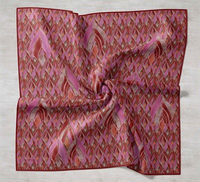 Twill İpek Eşarp Serenit Fuşya 90x90
