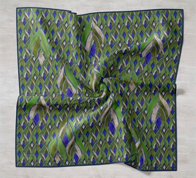 Twill İpek Eşarp Serenit Mor Yeşil 90x90