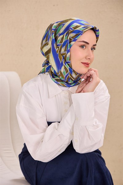Twill İpek Eşarp Serenit Saks 90x90