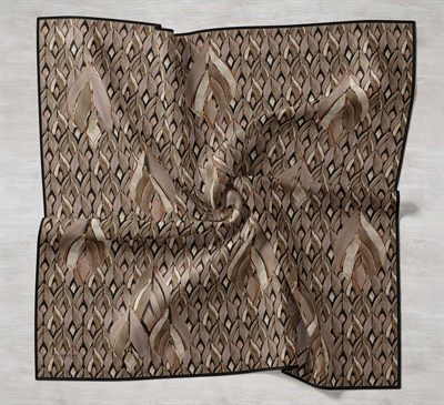 Twill İpek Eşarp Serenit Yeşil Bej 90x90