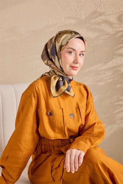 Twill İpek Signature Altın Sarısı  90x90