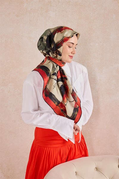 Twill İpek Signature Kırmızı 90x90