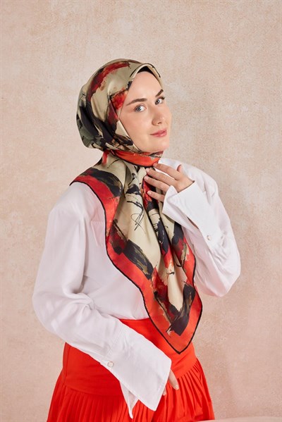 Twill İpek Signature Kırmızı 90x90
