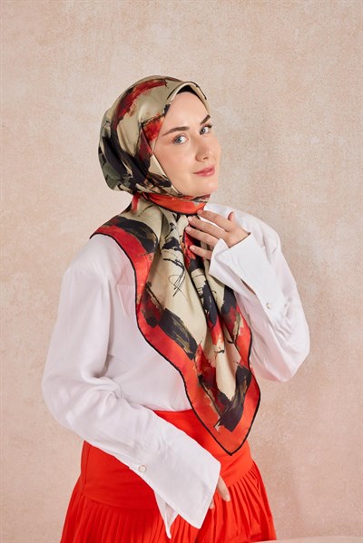 Twill İpek Signature Kırmızı 90x90