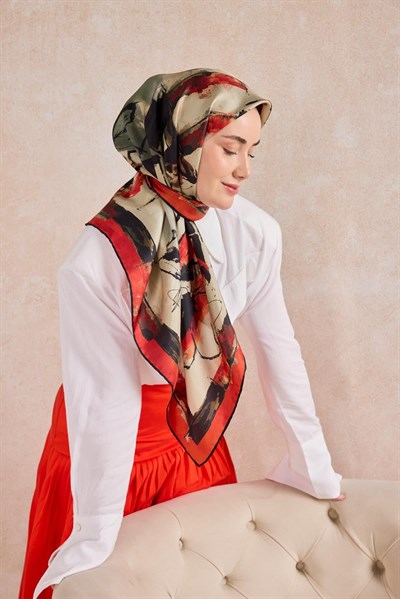 Twill İpek Signature Kırmızı 90x90
