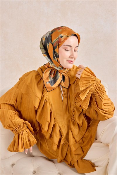 Twill İpek Signature Turuncu 90x90