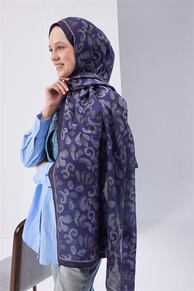 Urban Hours Barok Desen Mor Mayda Şal 190*70
