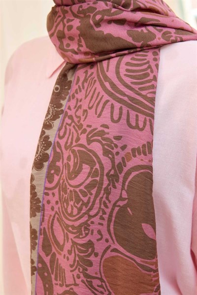 Urban Hours Flower Pembe Mayda Şal