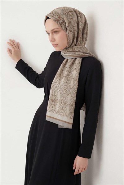 Urban Nature Desen Bej 75X195 Soft Şal