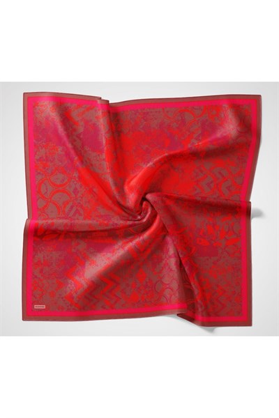 Velora Eşarp Art Bordo 90x90