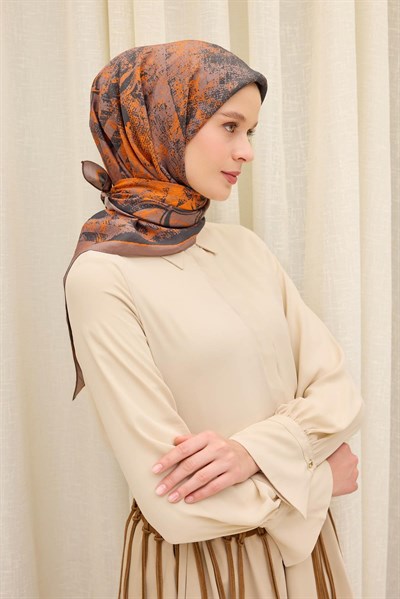 Velora Eşarp Art Mocha Mousse 90x90