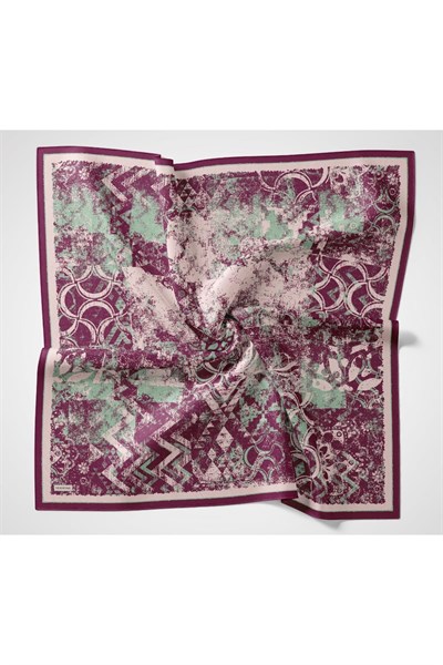 Velora Eşarp Art Mürdüm 90x90