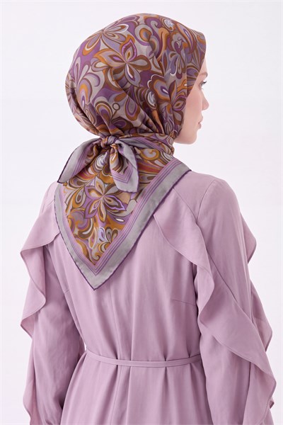 Velora Eşarp Aura Floral Füme