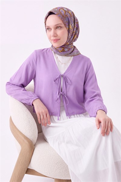 Velora Eşarp Aura Floral Koyu Gri