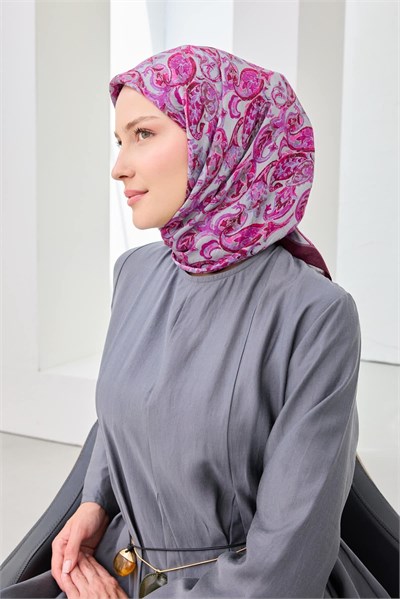 Velora Eşarp Ethnic Fuşya