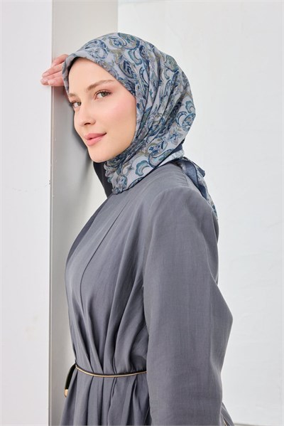 Velora Eşarp Ethnic Lacivert