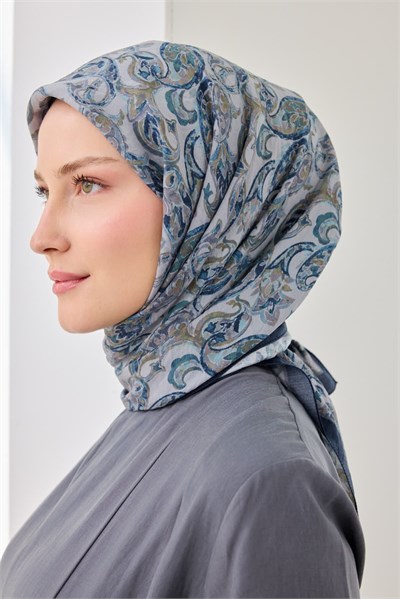 Velora Eşarp Ethnic Lacivert