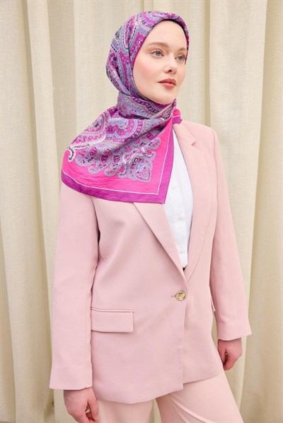 Velora Eşarp Ethnic Violet 90x90
