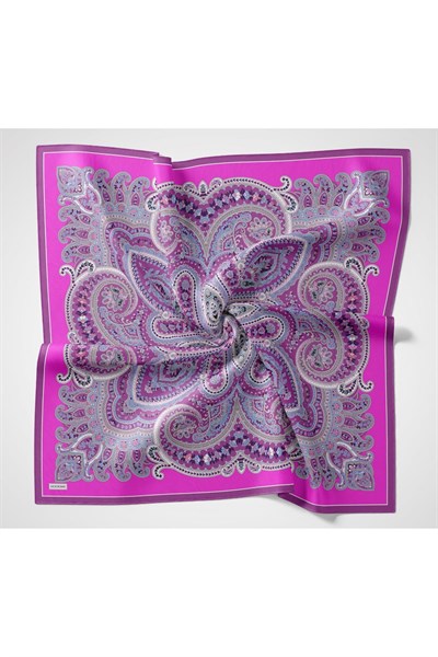 Velora Eşarp Ethnic Violet 90x90