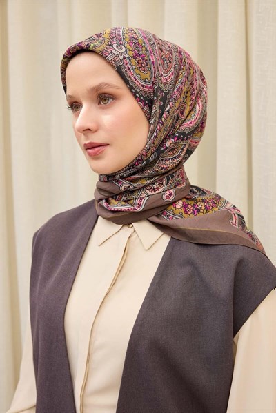 Velora Eşarp Ethnic Vizon 90x90