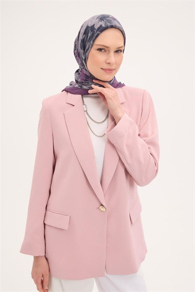 Velora Eşarp Fırça Çiçek Desen Gri Mor 90X90