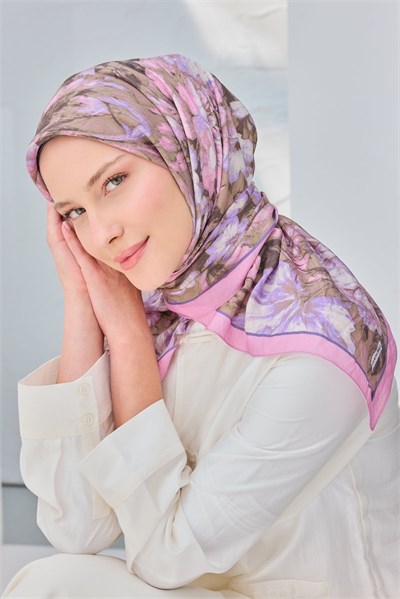 Velora Eşarp Fleur Pembe