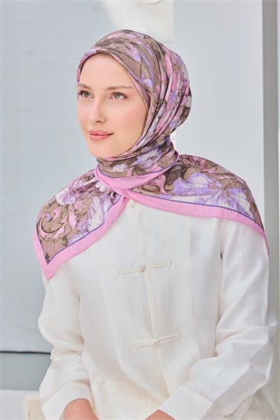Velora Eşarp Fleur Pembe