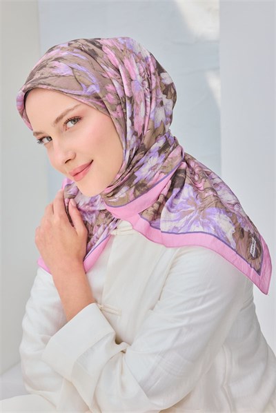 Velora Eşarp Fleur Pembe