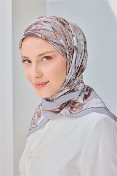 Velora Eşarp Fleur Vizon