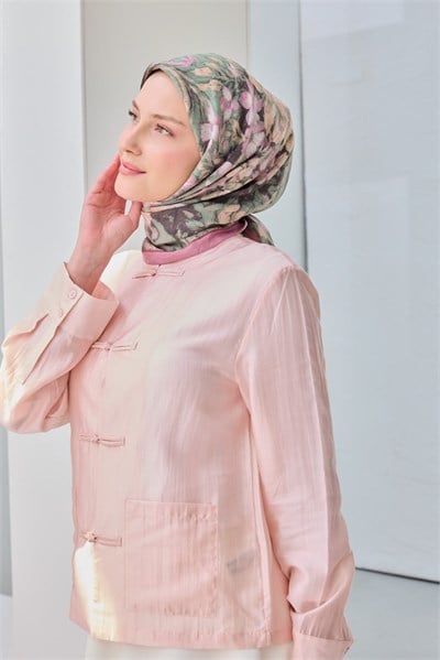 Velora Eşarp Fleur Yeşil