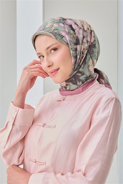 Velora Eşarp Fleur Yeşil