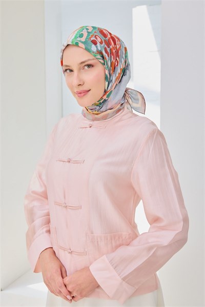 Velora Eşarp İllustration Art Gri