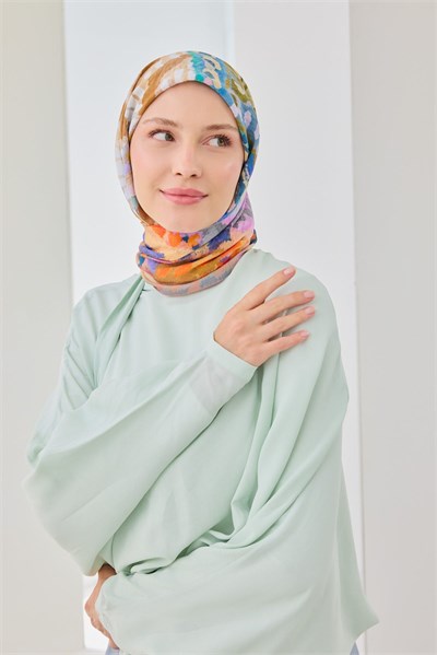 Velora Eşarp İllustration Art Pembe