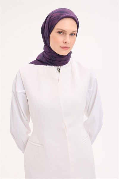 Velora Eşarp Sulu Boya Desen Ametist 90X90