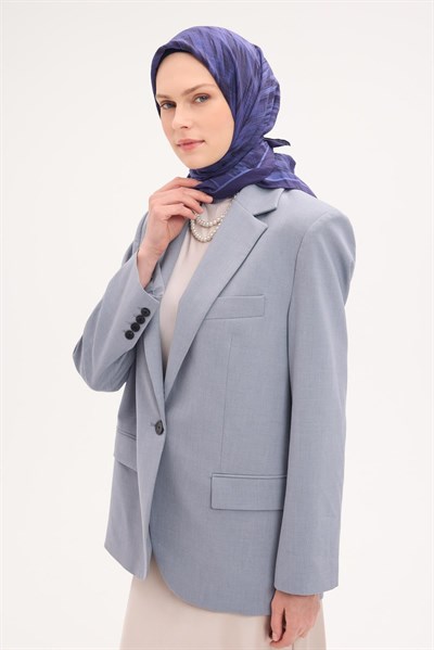 Velora Eşarp Sulu Boya Desen Mor 90X90