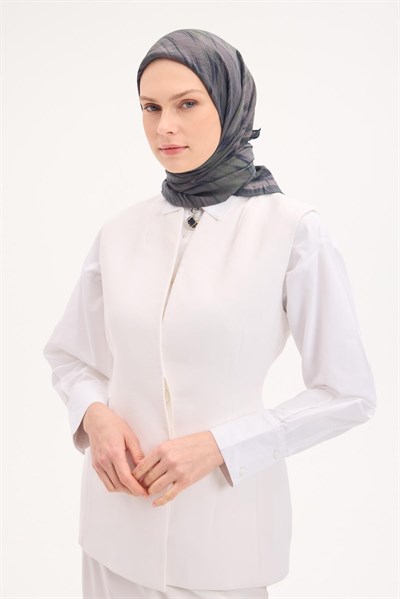 Velora Eşarp Sulu Boya Desen Orman Yeşili 90X90