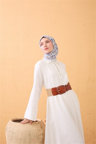 Velora Eşarp Vintage Paisley Bebe Mavisi