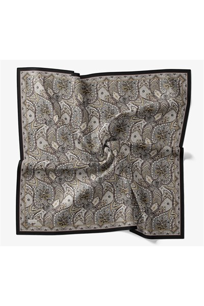 Velora Eşarp Vintage Paisley Siyah